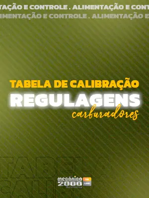 Tabelas Regulagens